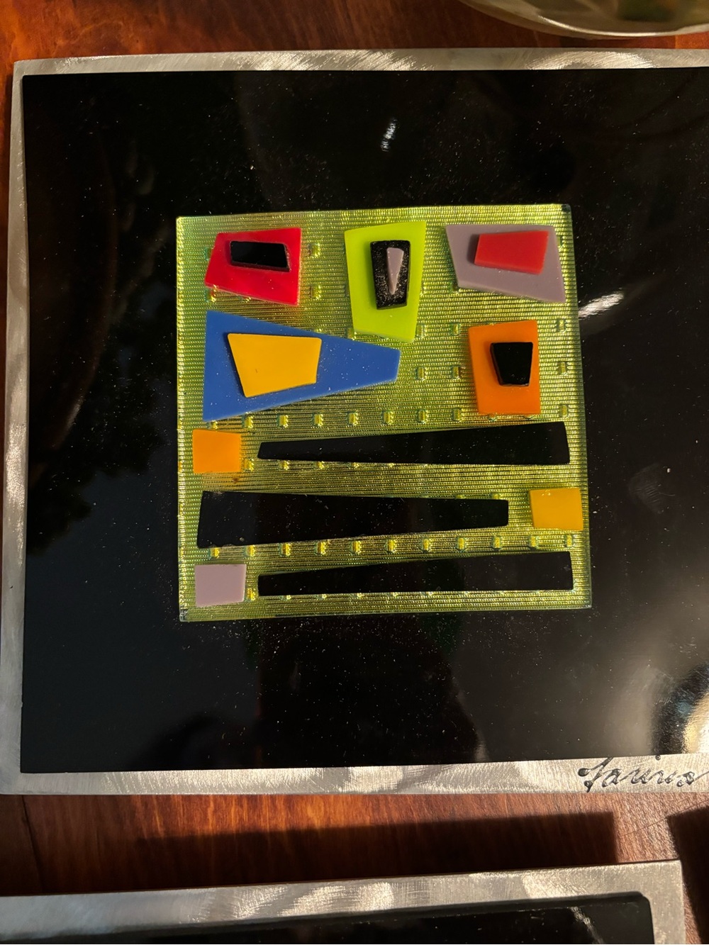 Farina Composit Glass Art 8” square